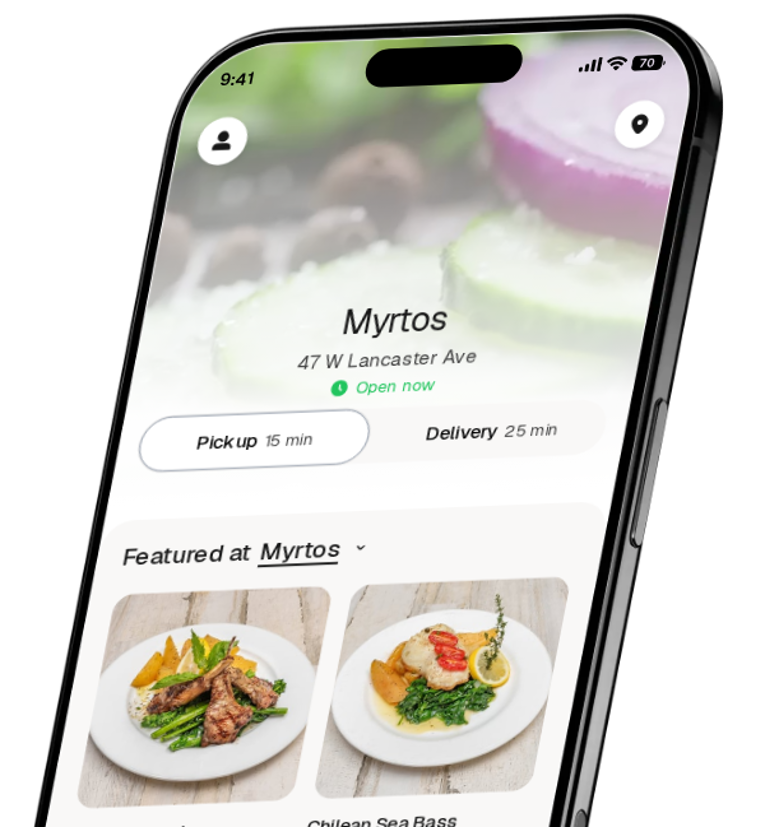 Myrtos app preview