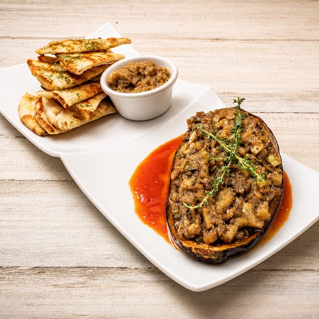 Stuffed Aubergine.