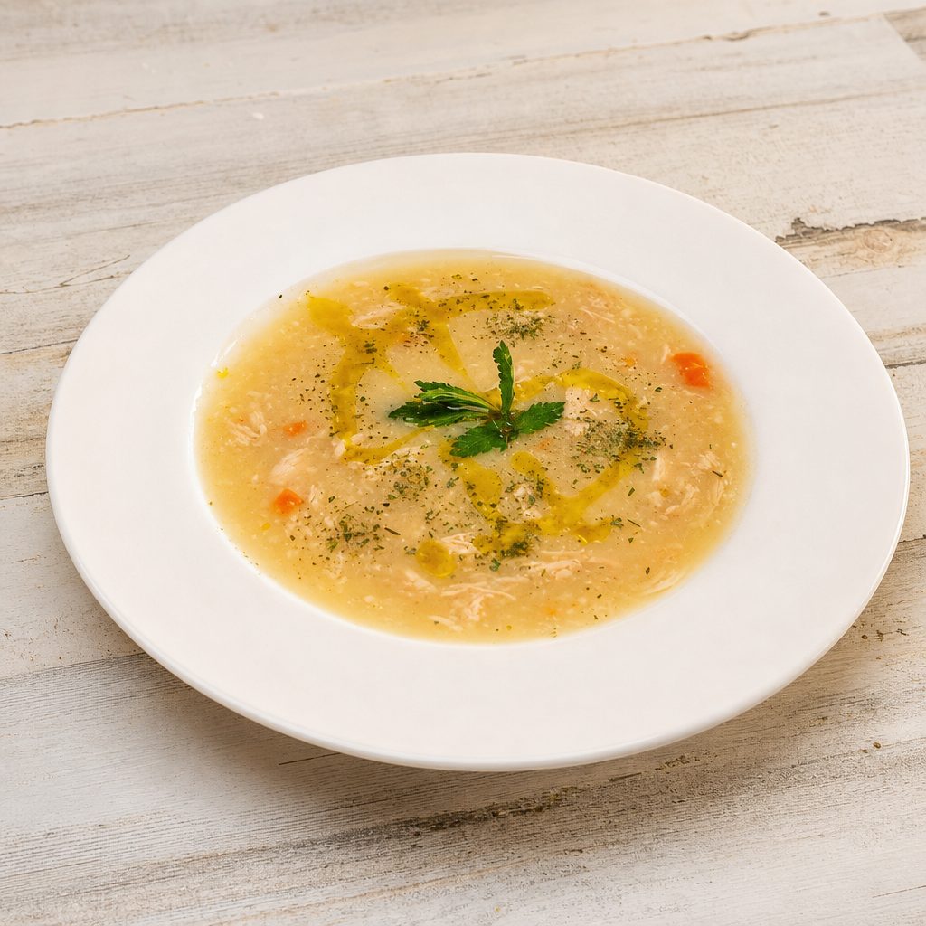 Avgolemono Soup.