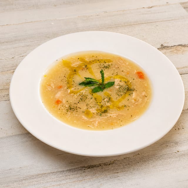 Avgolemono Soup.
